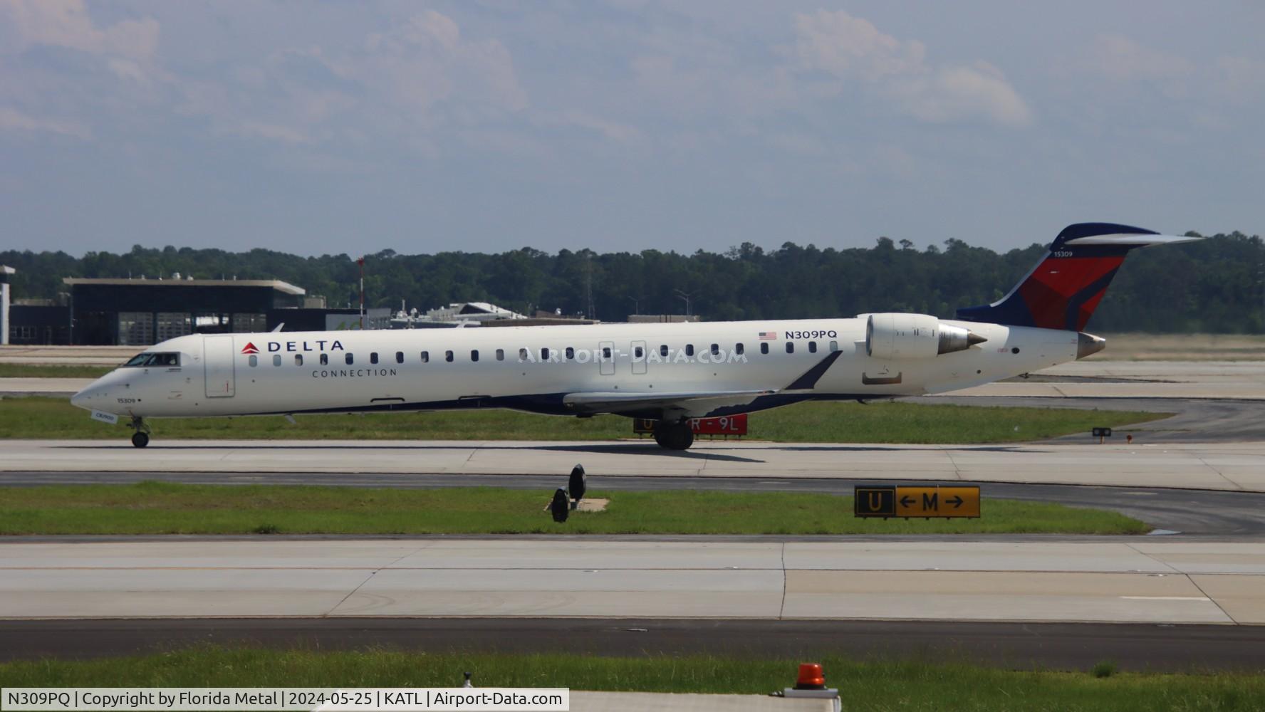 N309PQ, 2014 Bombardier CRJ-900LR (CL-600-2D24) C/N 15309, EDV/DAL CRJ9 zx XNA-ATL