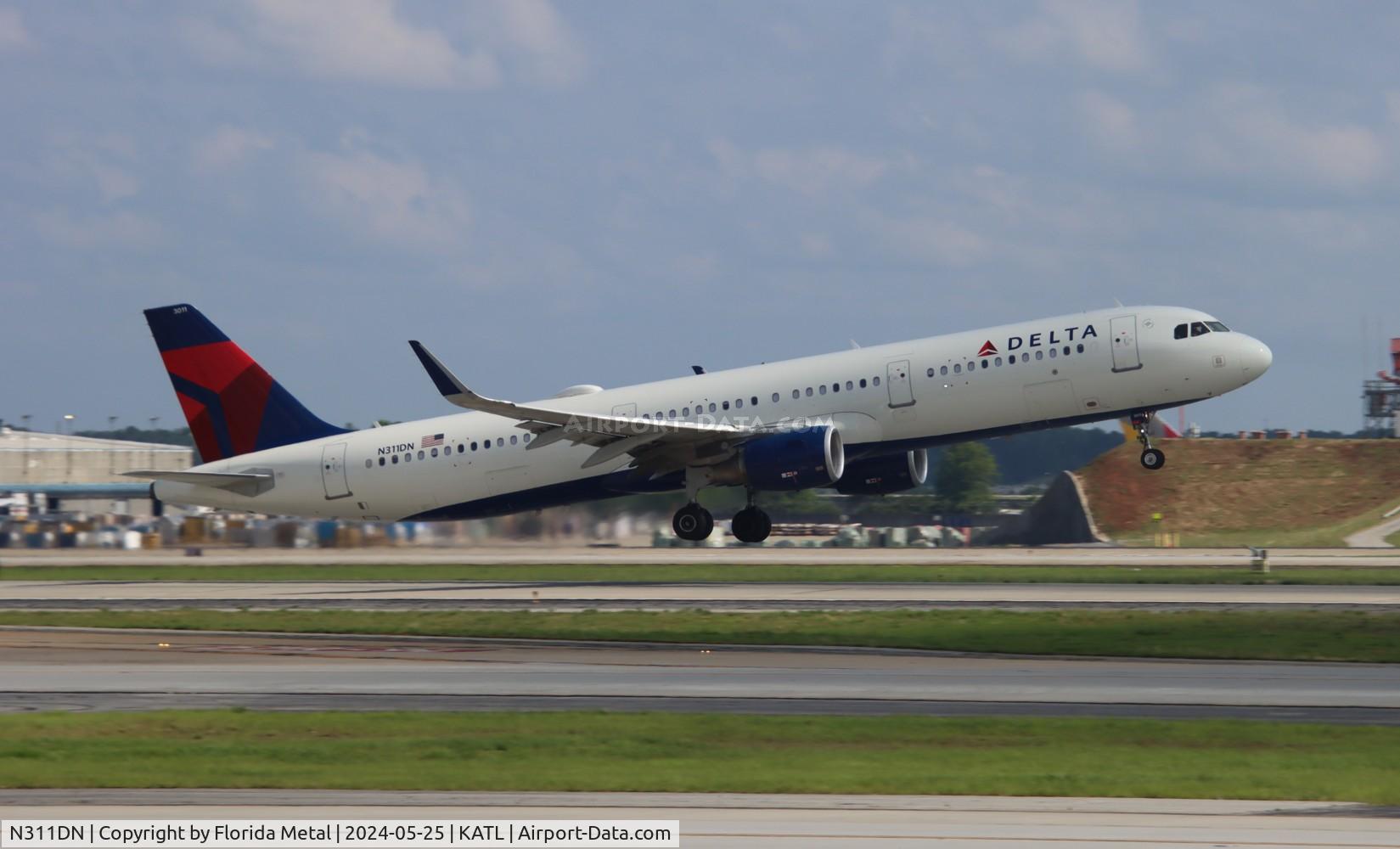 N311DN, 2016 Airbus A321-211 C/N 7304, DAL A321 zx ATL-JAX
