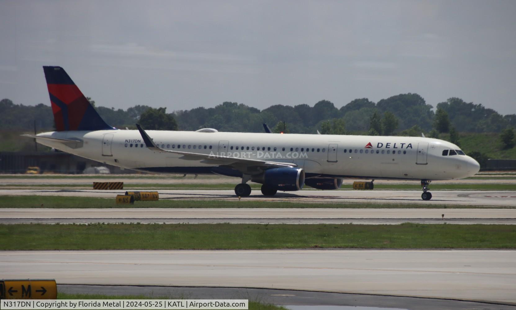 N317DN, 2017 Airbus A321-211 C/N 7373, DAL A321 zx PBI-ATL
