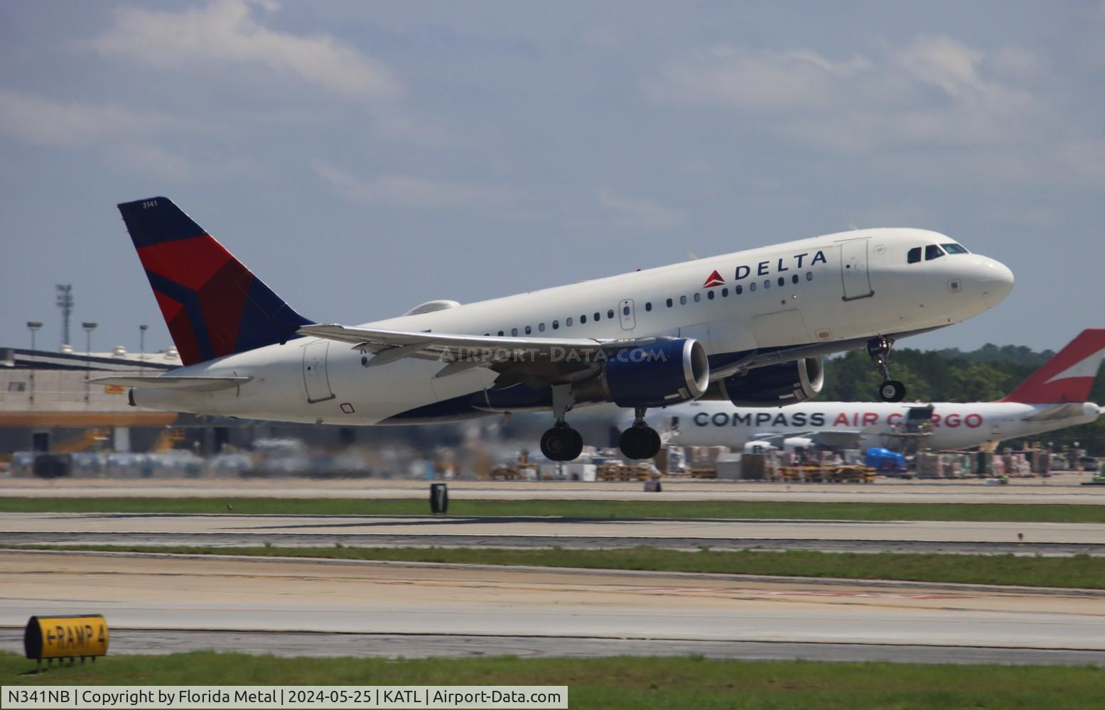 N341NB, 2002 Airbus A319-114 C/N 1738, DAL A319 zx ATL-BDA