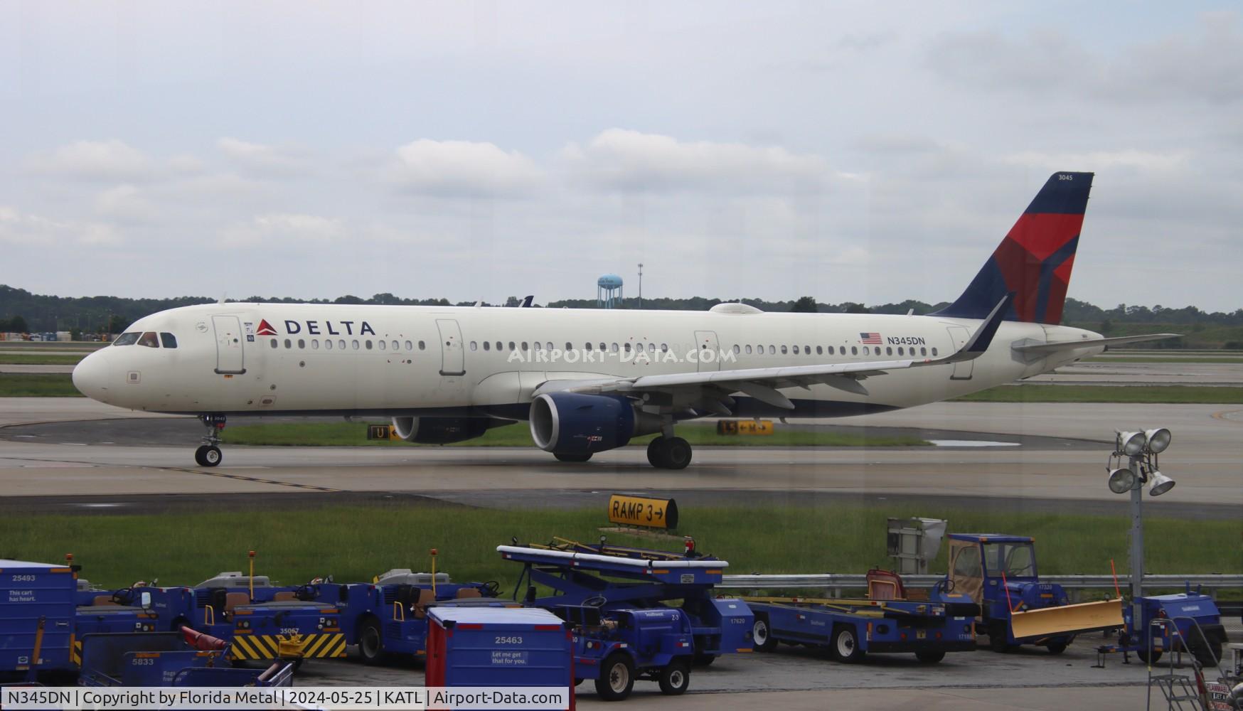 N345DN, 2018 Airbus A321-211 C/N 8191, DAL A321 zx ATL-BDL