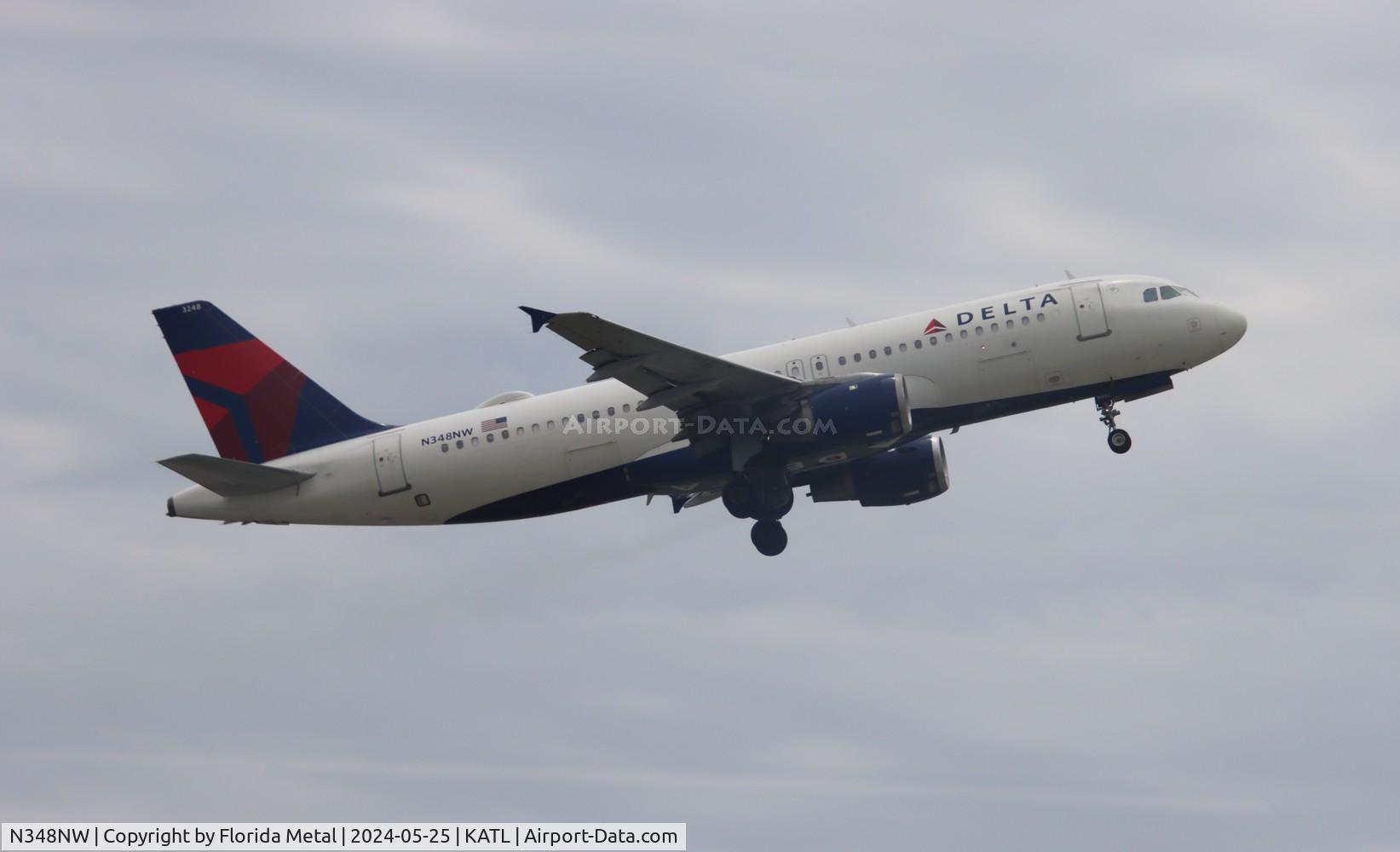 N348NW, 1993 Airbus A320-212 C/N 410, DAL A320 zx ATL-ALB