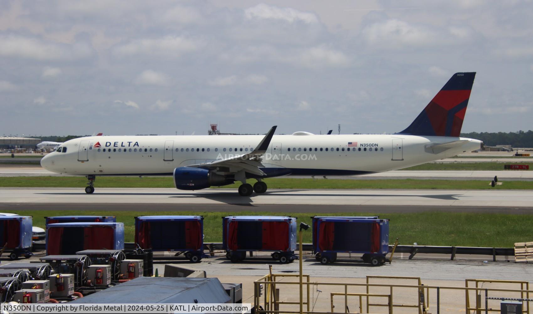 N350DN, 2018 Airbus A321-211 C/N 8207, DAL A321 zx ATL-PBI