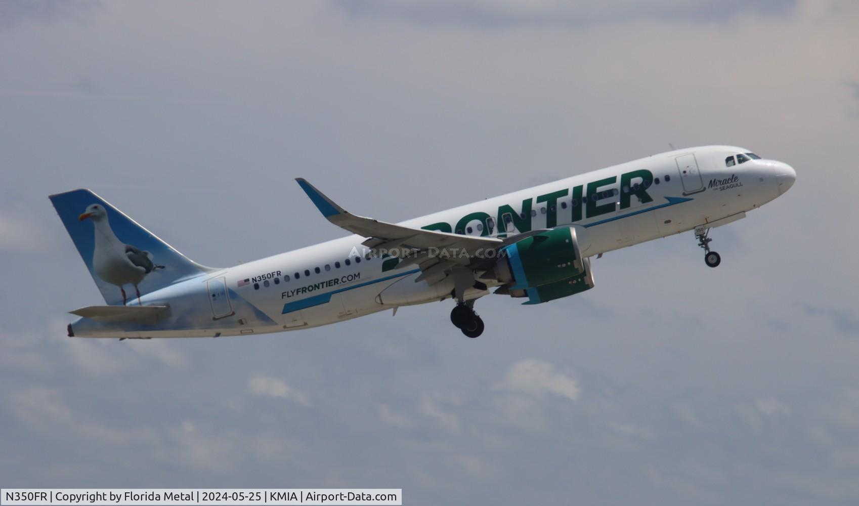 N350FR, 2019 Airbus A320-251N C/N 8857, FFT A32N Miracle zx ATL-MIA