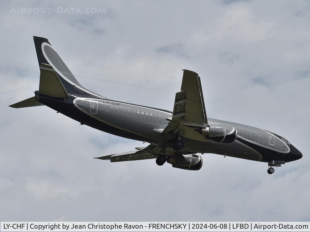 LY-CHF, 1997 Boeing 737-31S C/N 29057, Paris (ORY)	Bordeaux (BOD)	KLJ1324