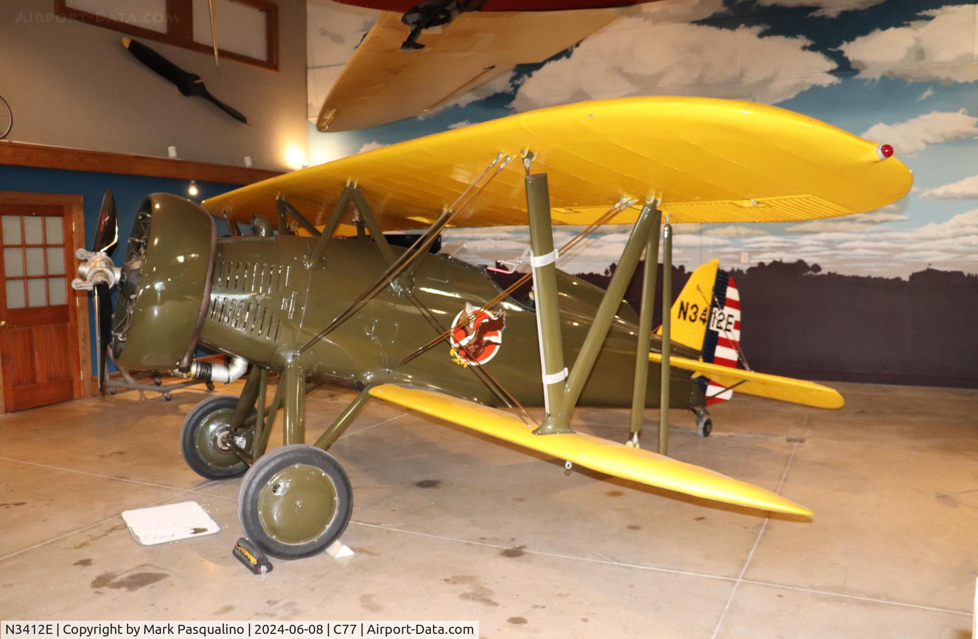N3412E, 1976 Boeing P-12E 3/4 Size Replica C/N AWR-01, Boeing P-12E 3/4 Size Replica