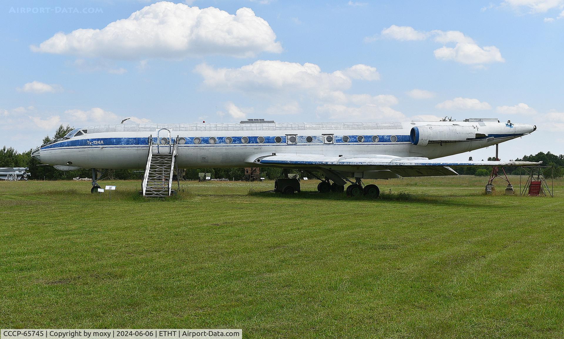 CCCP-65745, 1972 Tupolev Tu-134A C/N 2351607, Tupolev TU-134A to be restored at Cottbus, Germany.