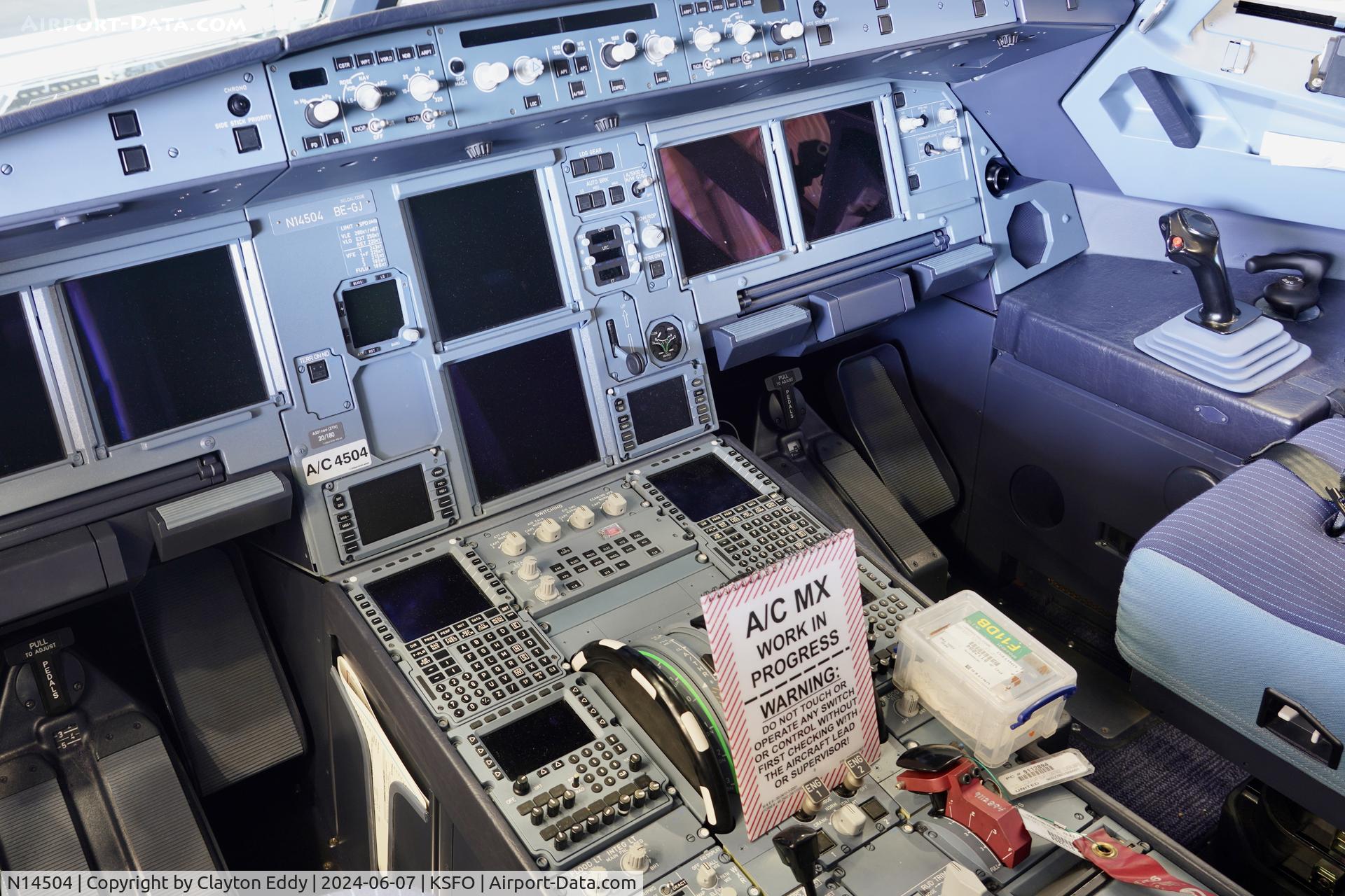 N14504, 2024 Airbus 321-271NX C/N 11708, SFO 2024.