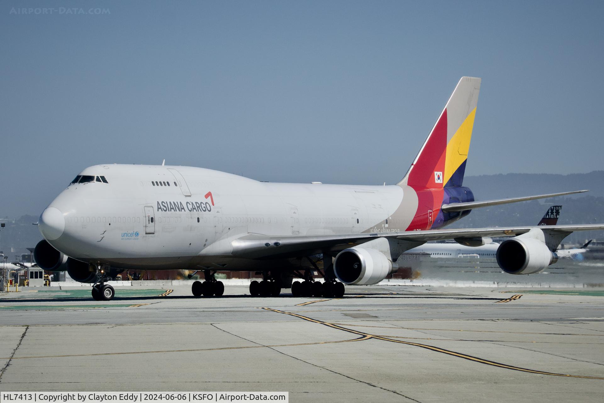 HL7413, 1991 Boeing 747-48ESF C/N 25405, SFO 2024.