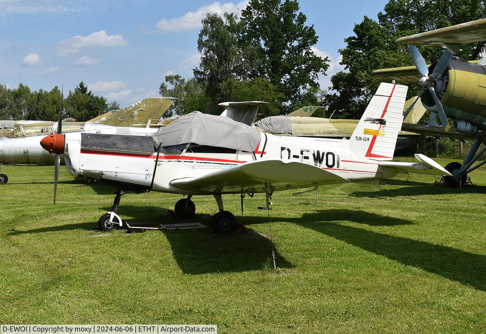 D-EWOI, 1977 Zlin Z-42M C/N 0114/04, Zlin Z-42M at the Cottbus Aircraft Museum, Germany.