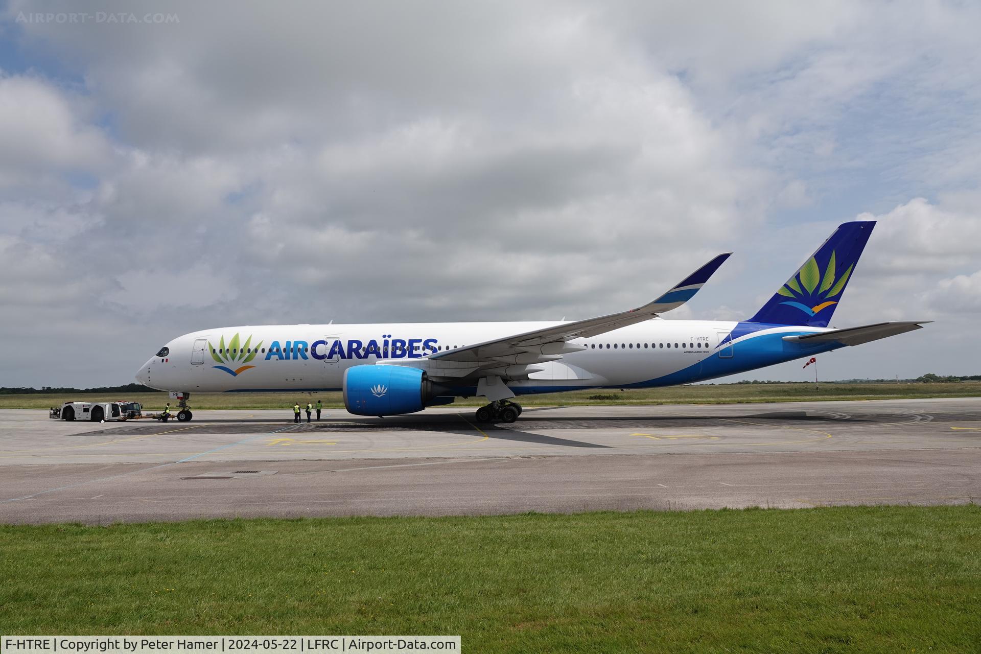 F-HTRE, 2019 Airbus A350-941 C/N 327, Cherbourg Airport