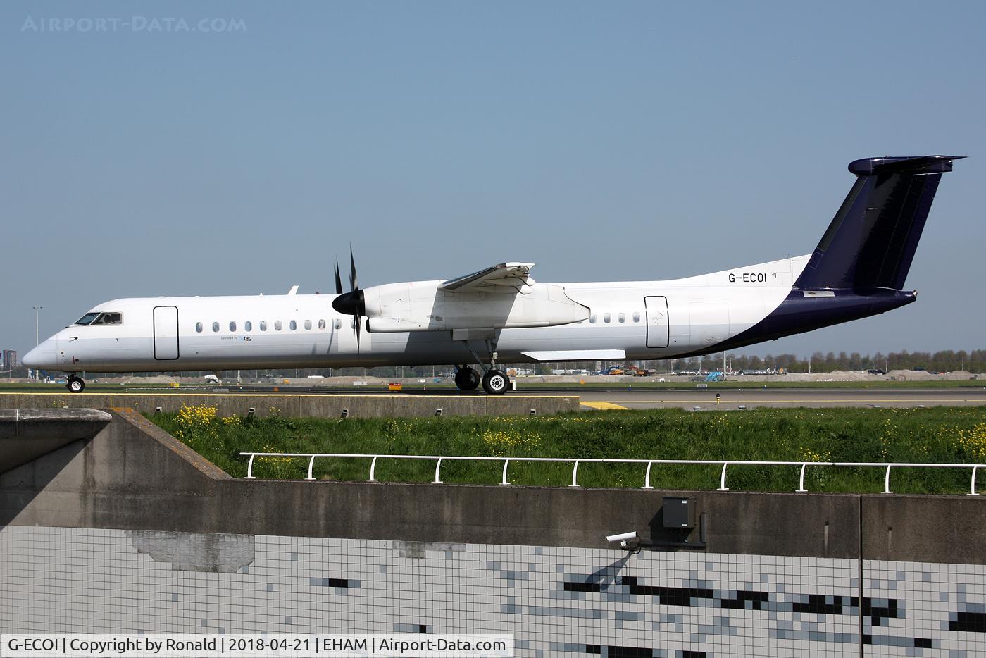 G-ECOI, 2008 De Havilland Canada DHC-8-402Q Dash 8 C/N 4224, at eham
