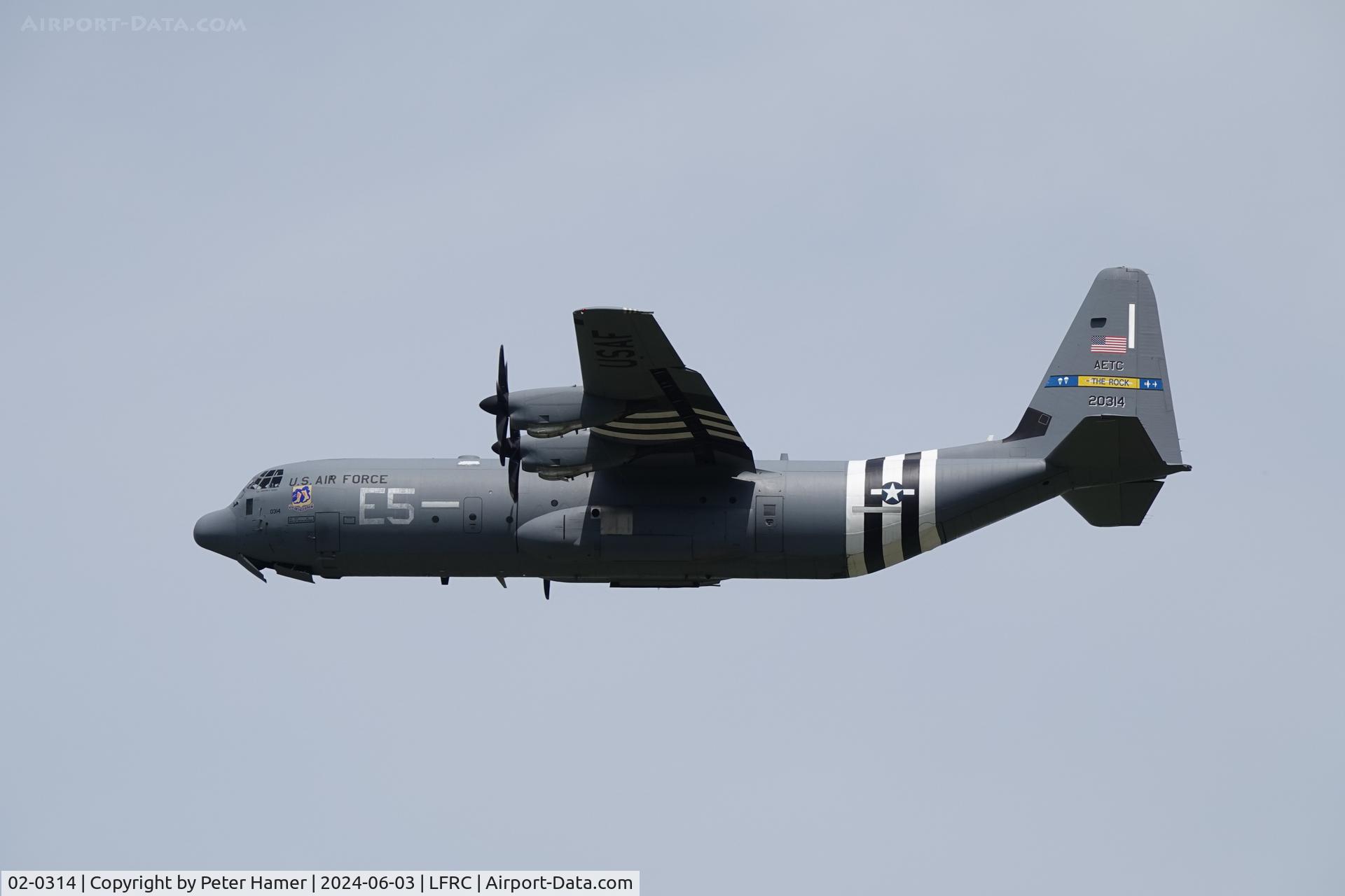 02-0314, Lockheed CC-130J Hercules C/N 382-5545, Cherbourg, 80th anniversary of D-Day