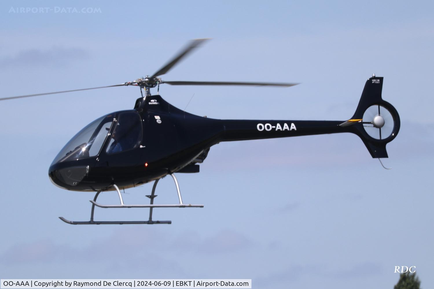 OO-AAA, 2024 Guimbal Cabri G2 C/N 1351, OO-AAA at Kortrijk Airport.