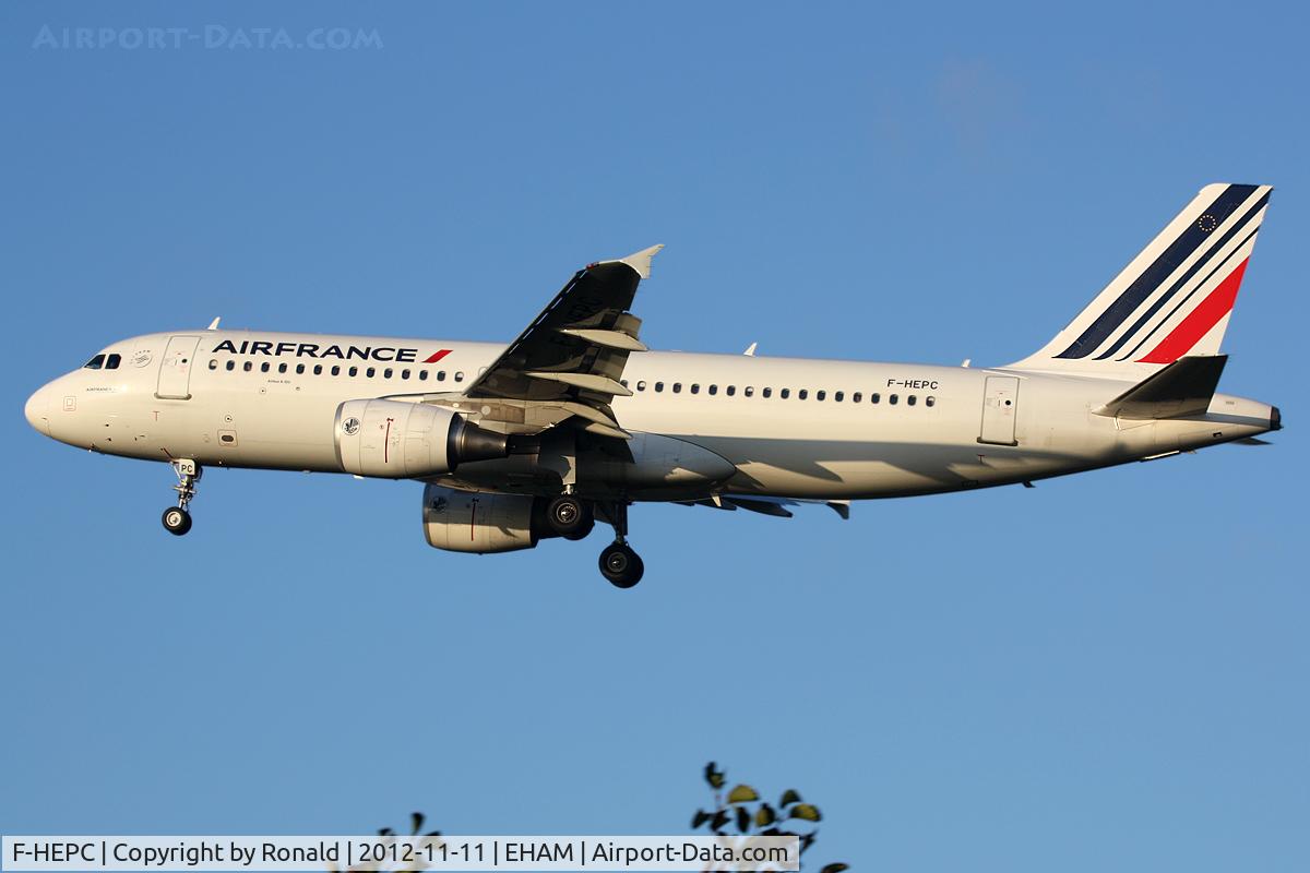 F-HEPC, 2010 Airbus A320-214 C/N 4267, at spl