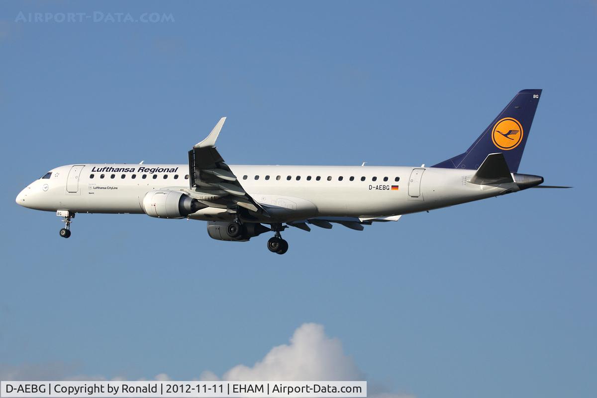 D-AEBG, 2011 Embraer 195LR (ERJ-190-200LR) C/N 19000423, at eham