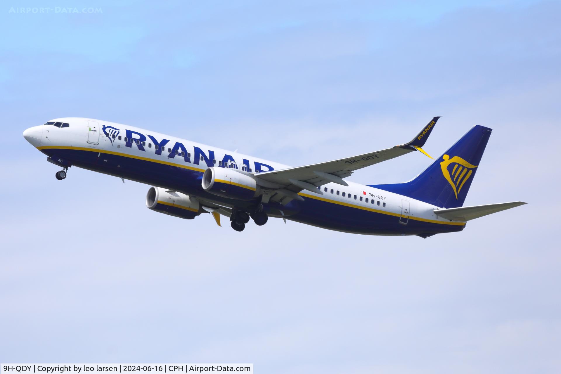9H-QDY, 2017 Boeing 737-8AS C/N 44781, Copenhagen 16.6.2024