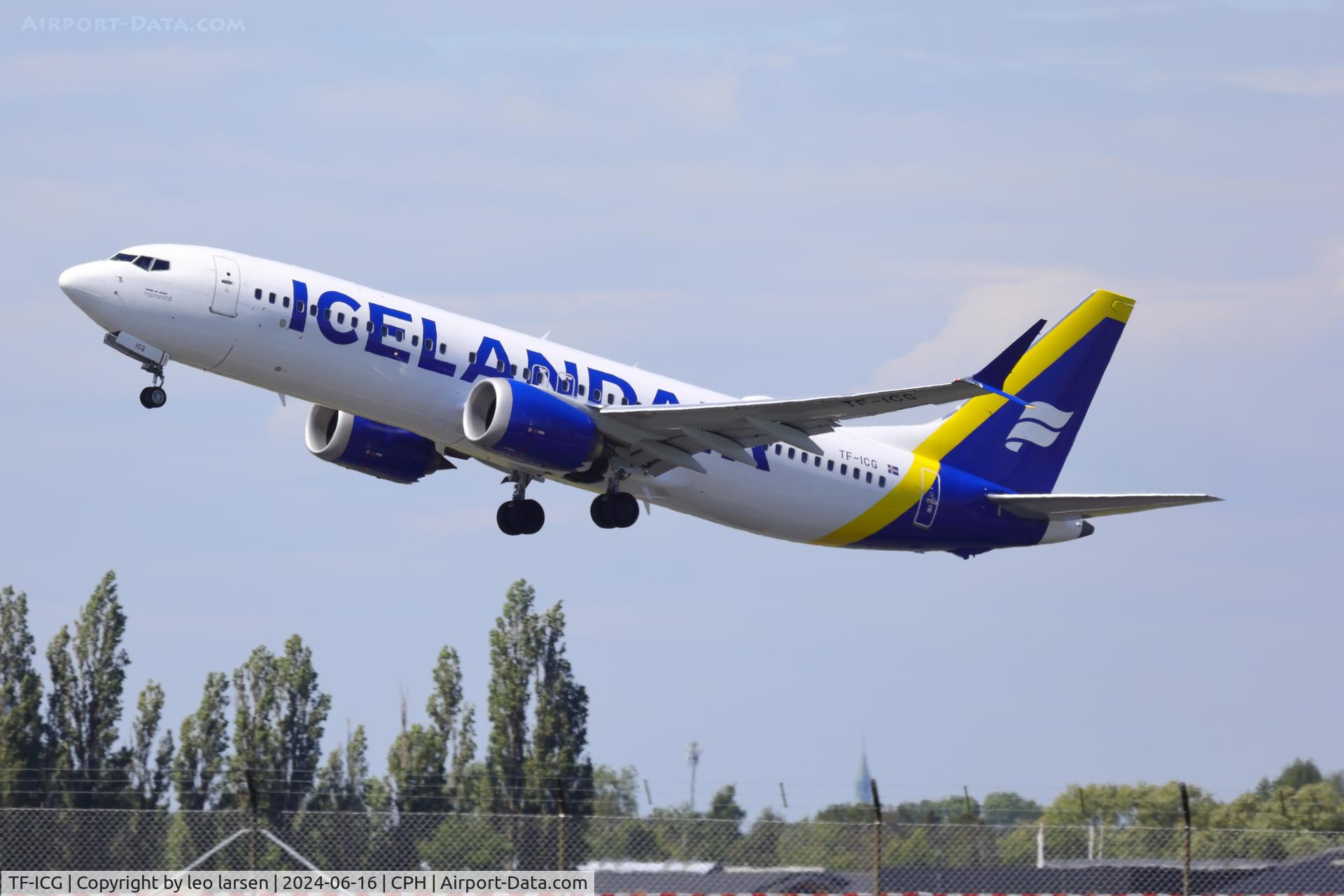 TF-ICG, 2018 Boeing 737-8 MAX C/N 42836, Copenhagen 16.6.2024