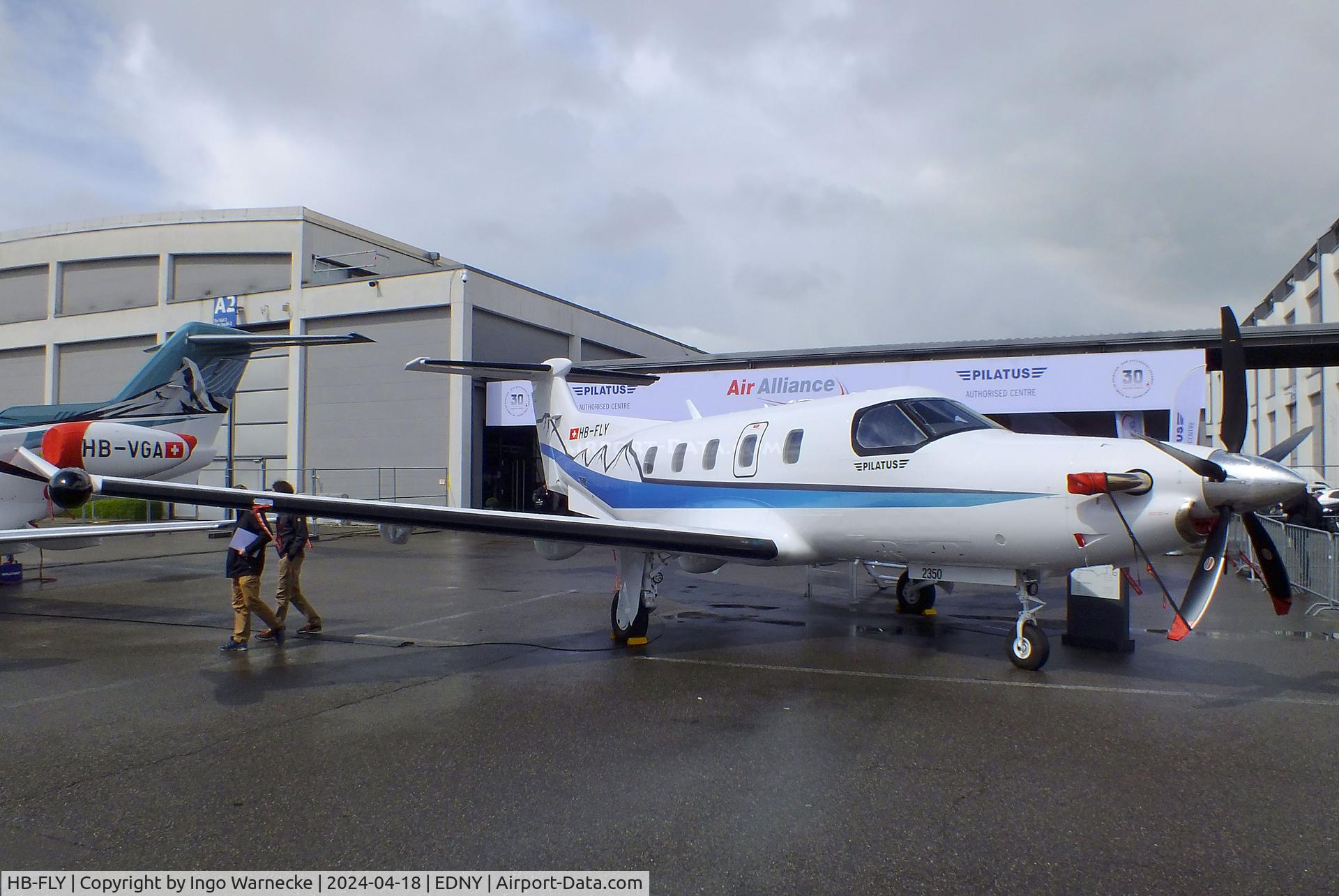 HB-FLY, Pilatus PC-12 NGX C/N 2350, Pilatus PC-12 NGX at the AERO 2024, Friedrichshafen
