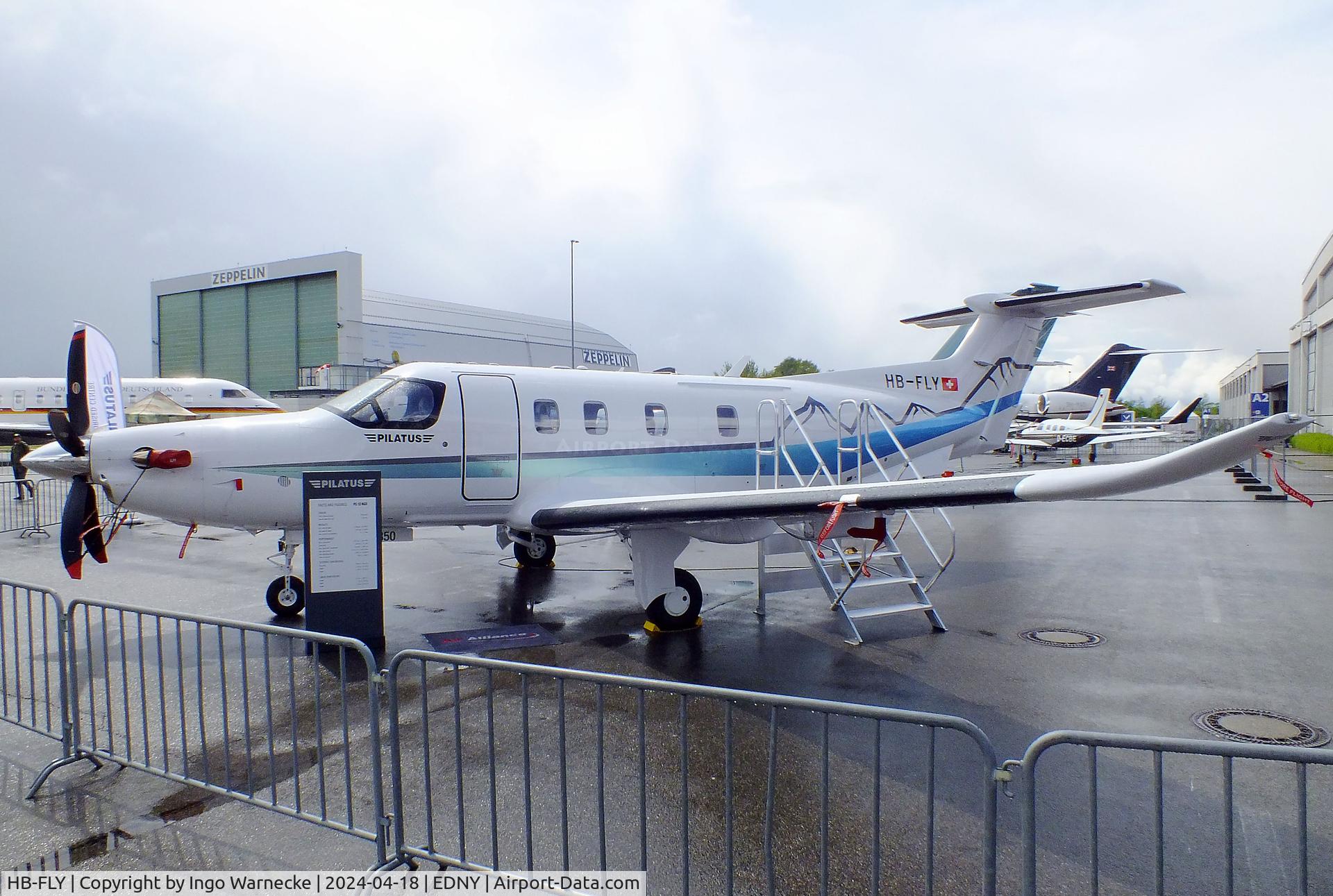 HB-FLY, Pilatus PC-12 NGX C/N 2350, Pilatus PC-12 NGX at the AERO 2024, Friedrichshafen