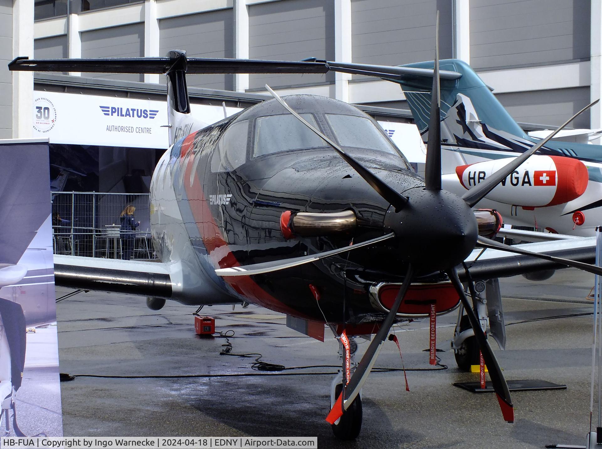 HB-FUA, 2007 Pilatus PC-12/47 C/N 802, Pilatus PC-12/47 at the AERO 2024, Friedrichshafen