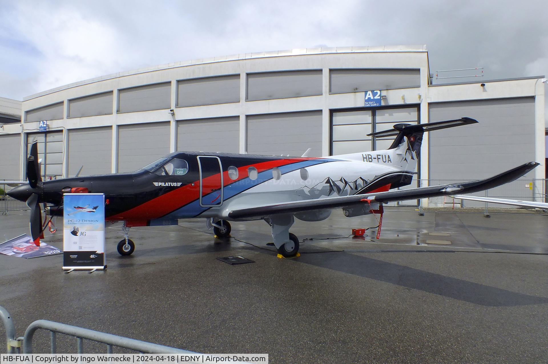 HB-FUA, 2007 Pilatus PC-12/47 C/N 802, Pilatus PC-12/47 at the AERO 2024, Friedrichshafen