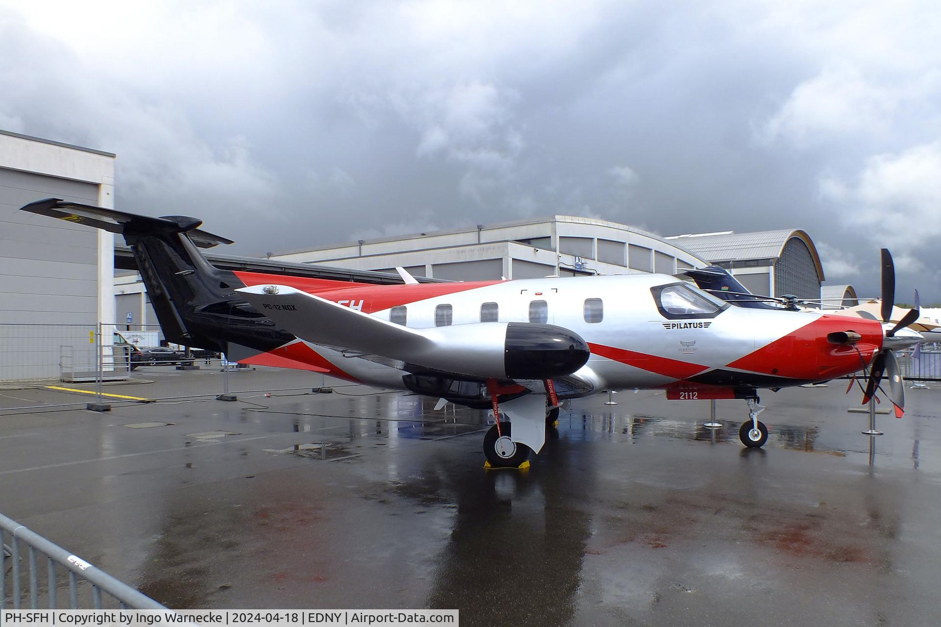 PH-SFH, 2021 Pilatus PC-12/47E NGX C/N 2112, Pilatus PC-12 NGX at the AERO 2024, Friedrichshafen