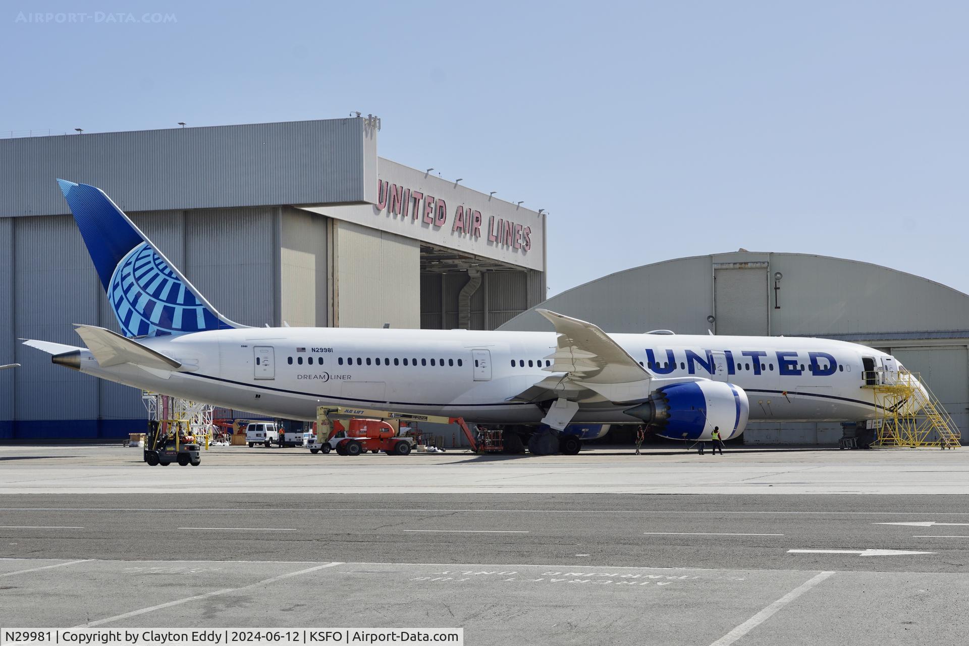 N29981, 2020 Boeing 787-9 Dreamliner Dreamliner C/N 66142, SFO 2024.