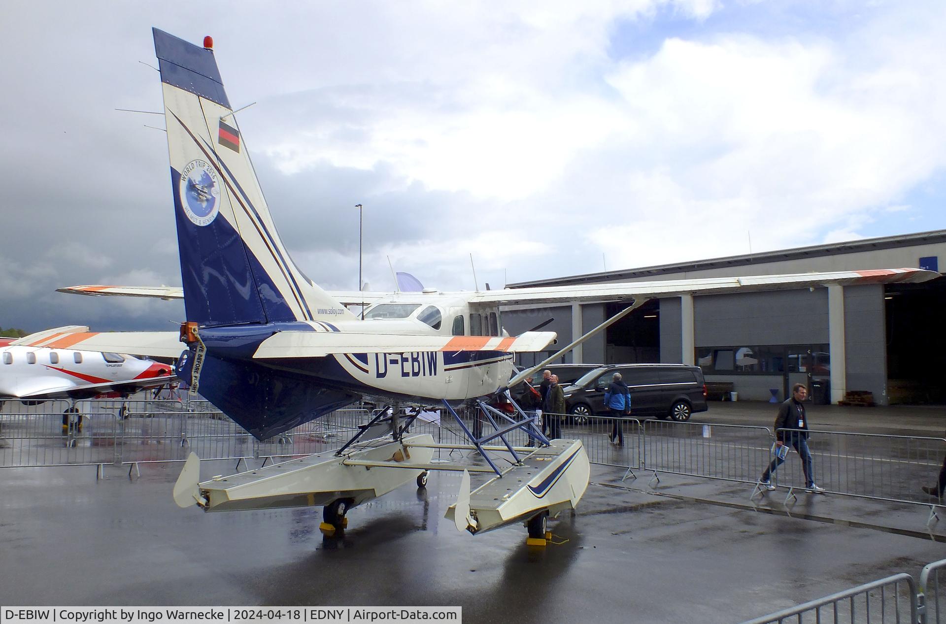D-EBIW, 1995 Cessna U206 Stationair C/N U206-03896, Cessna / Soloy 206 Turbine Mk2 Stationair on amphibious floats at the AERO 2024, Friedrichshafen