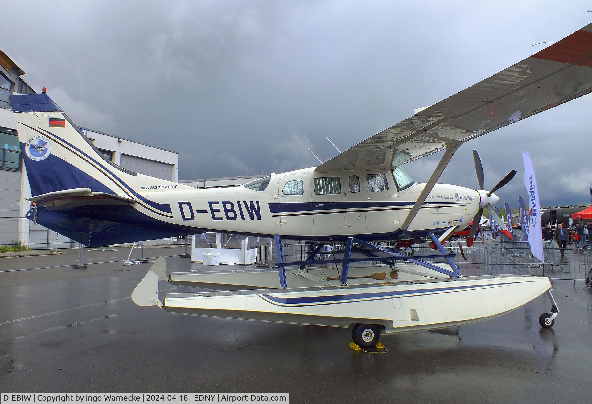D-EBIW, 1995 Cessna U206 Stationair C/N U206-03896, Cessna / Soloy 206 Turbine Mk2 Stationair on amphibious floats at the AERO 2024, Friedrichshafen