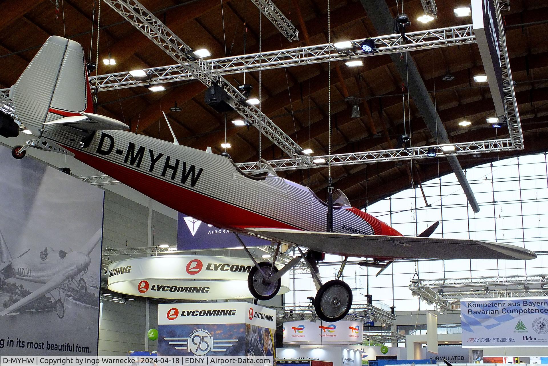 D-MYHW, 2024 Junkers Flugzeugwerke AG A50ci Replica C/N not found_D-MYHW, Junkers Flugzeugwerke A 50 ci Junior replica at the AERO 2024, Friedrichshafen