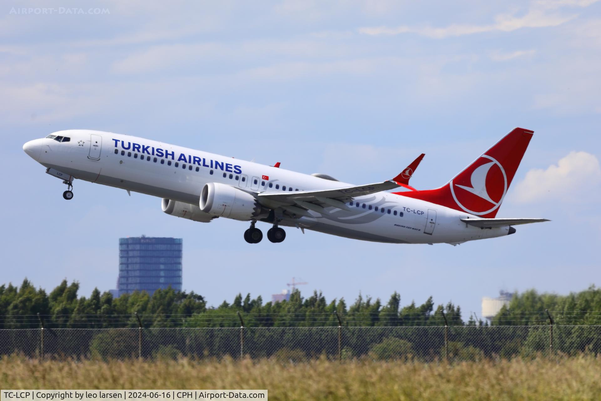 TC-LCP, Boeing 737-8 MAX C/N 60058, Copenhagen 16.6.2024
