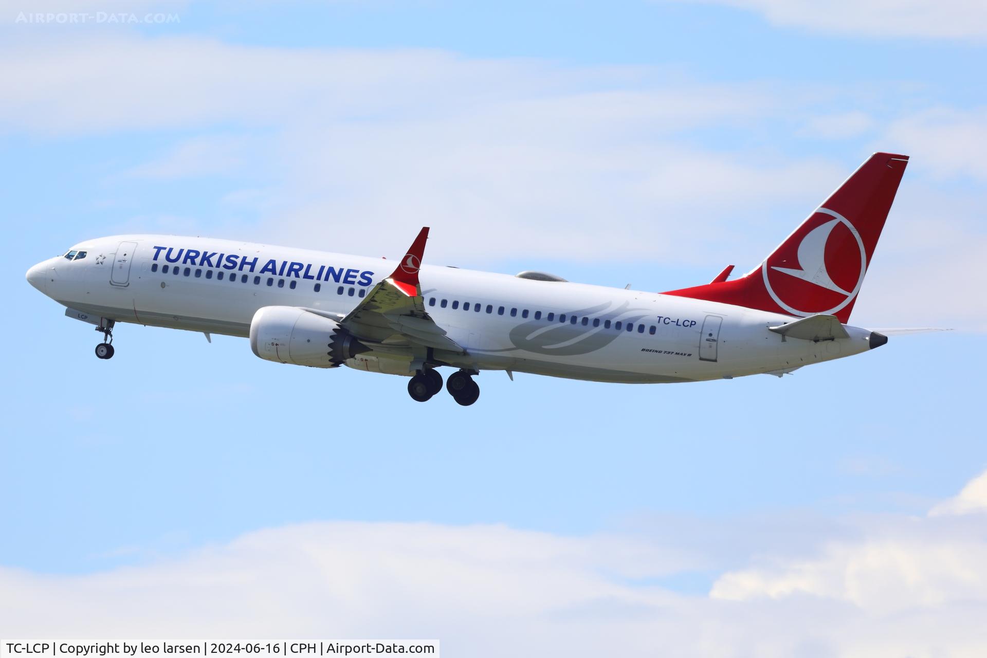 TC-LCP, Boeing 737-8 MAX C/N 60058, Copenhagen 16.6.2024-