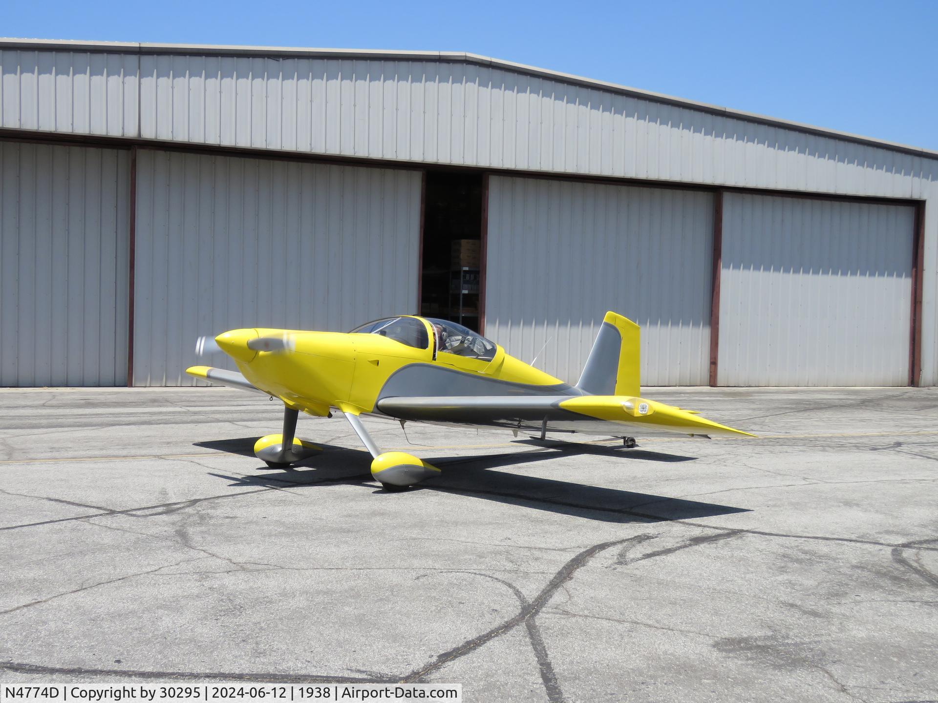 N4774D, 2015 Vans RV-7 C/N 73847, Taxiing