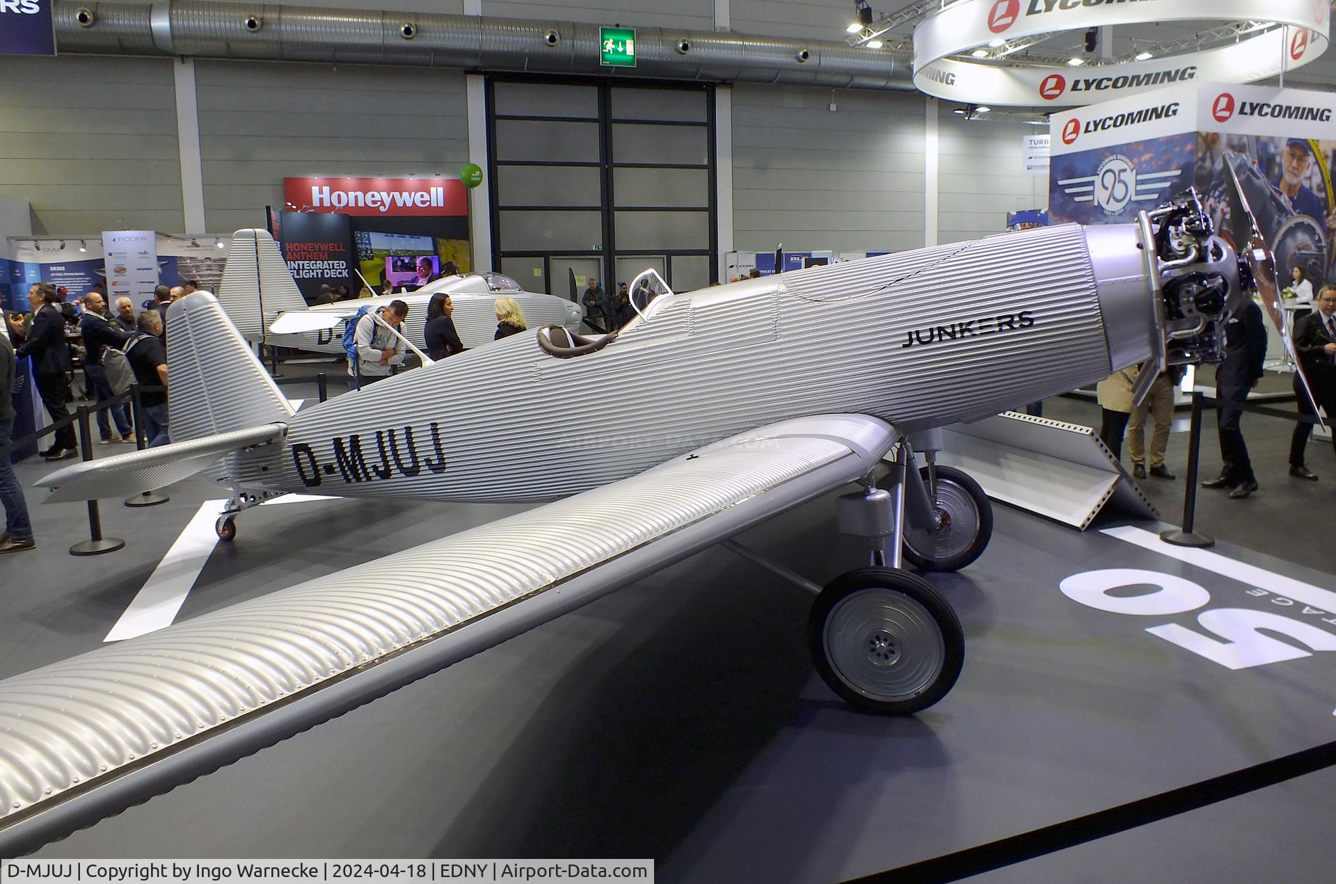 D-MJUJ, 2024 Junkers Flugzeugwerke AG A50ci Heritage Replica C/N 01, Junkers Flugzeugwerke A 50 ci Junior Heritage replica at the AERO 2024, Friedrichshafen