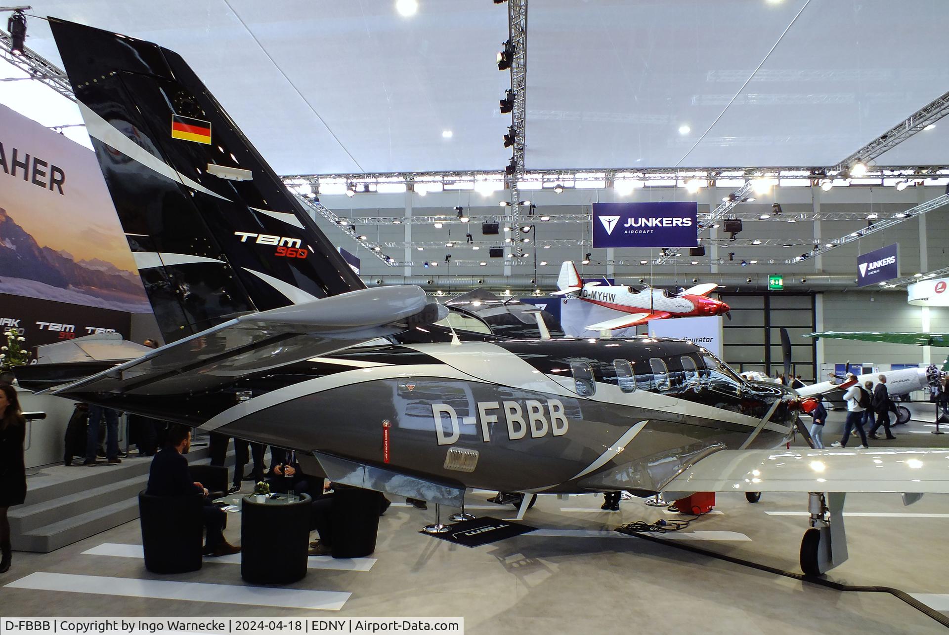 D-FBBB, 2022 Daher TBM-960 C/N 1474, Daher-Socata TBM-960 at the AERO 2024, Friedrichshafen