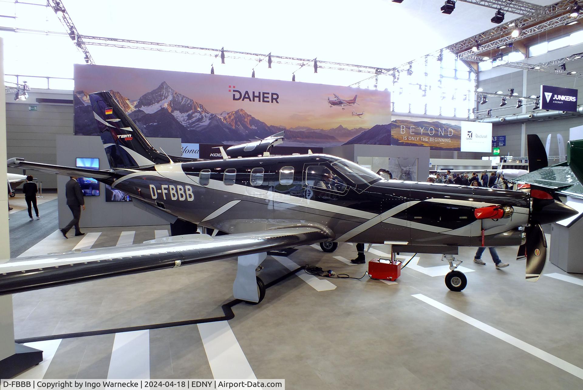 D-FBBB, 2022 Daher TBM-960 C/N 1474, Daher-Socata TBM-960 at the AERO 2024, Friedrichshafen