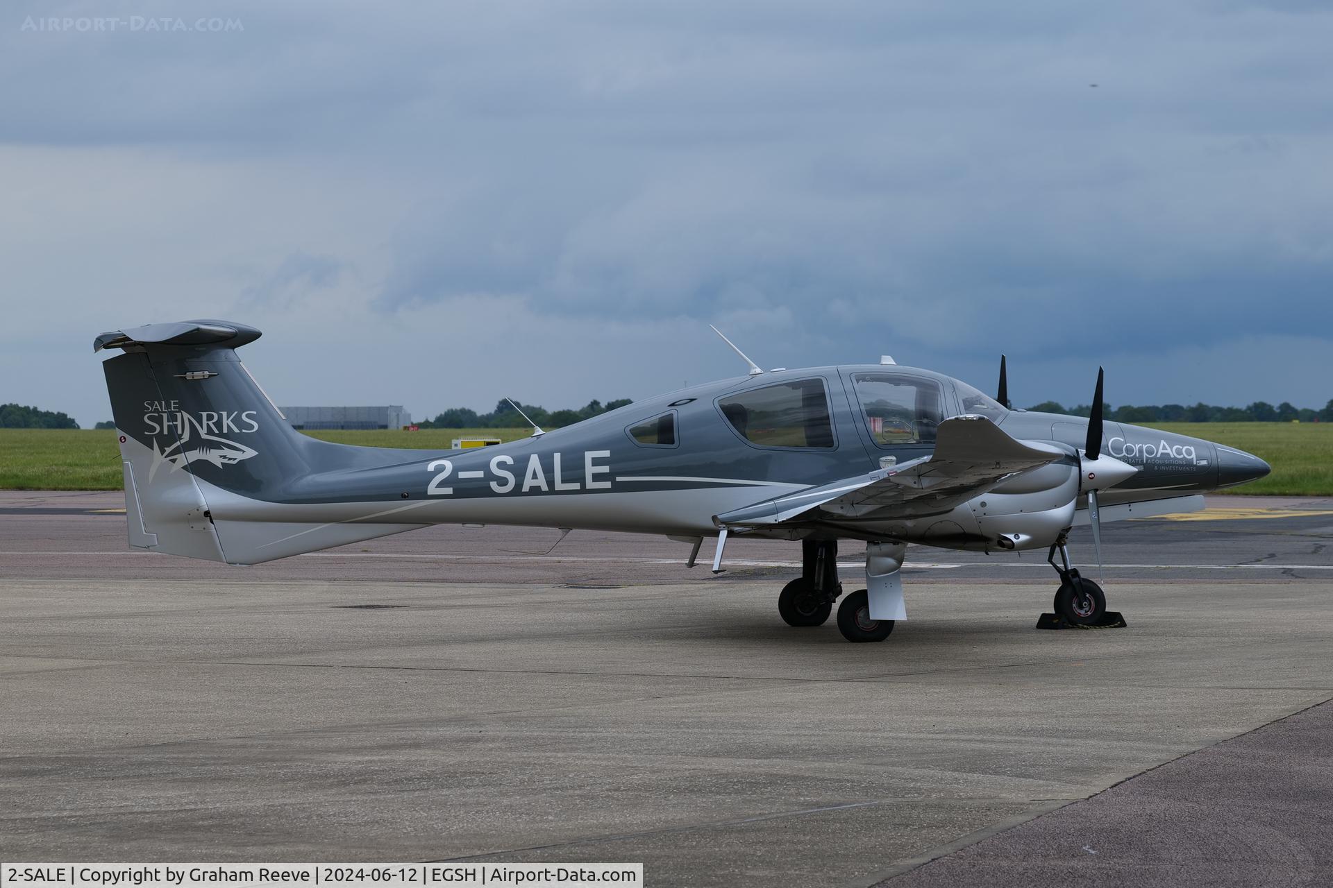 2-SALE, 2017 Diamond DA-62 C/N 62.069, Parked at Norwich.