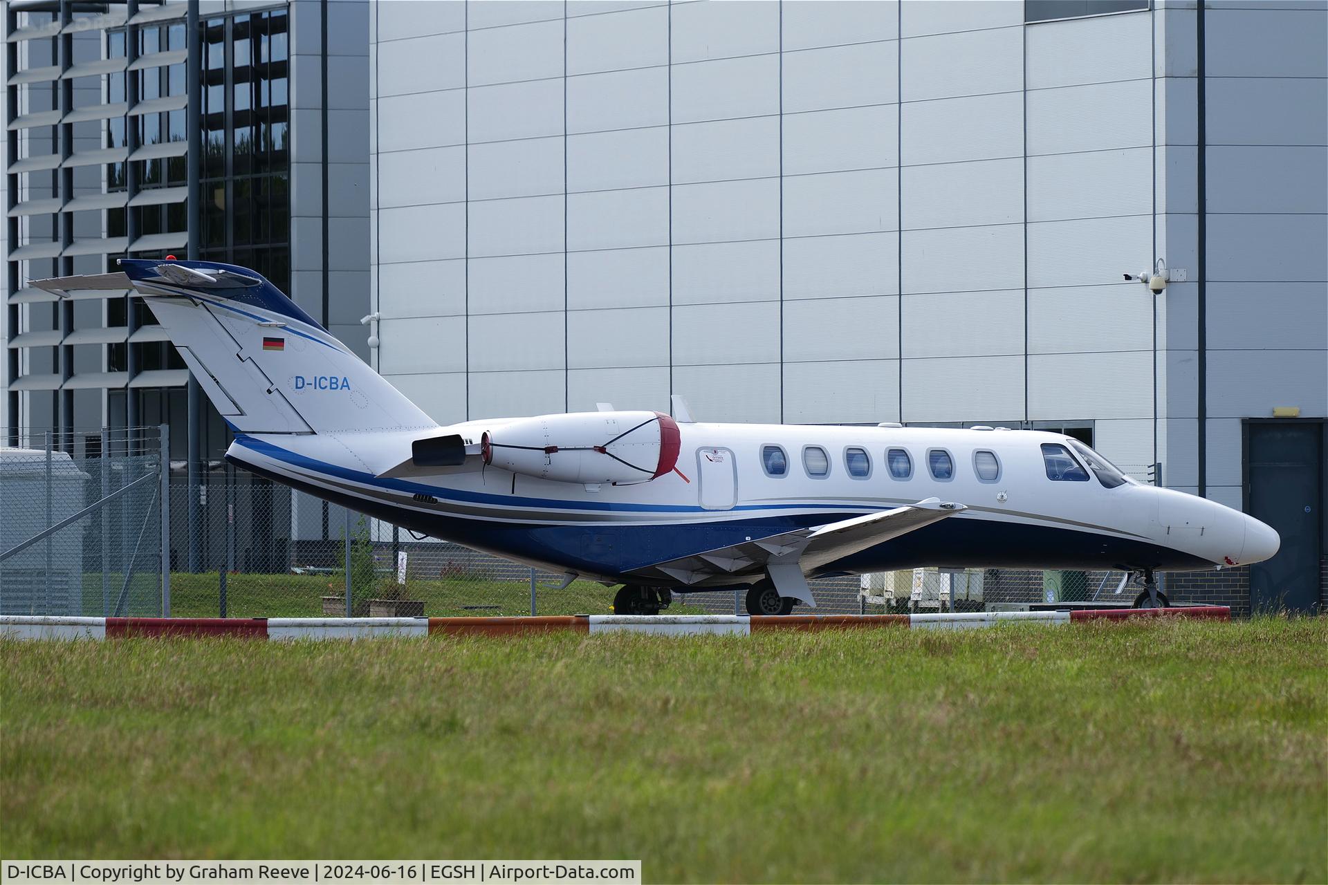 D-ICBA, 2004 Cessna 525A CitationJet CJ2 C/N 525A-0204, Parked at Norwich.