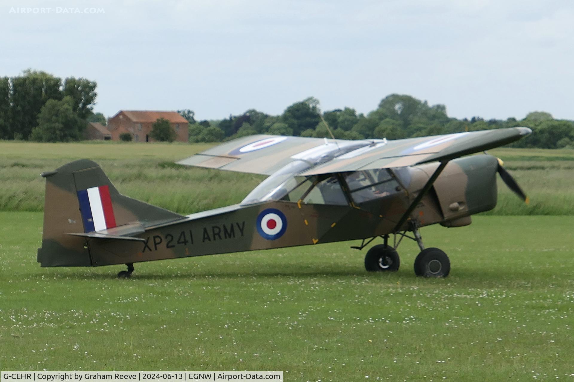 G-CEHR, 1960 Auster AOP.9 C/N B5/10/149, Just landed at Wickenby.