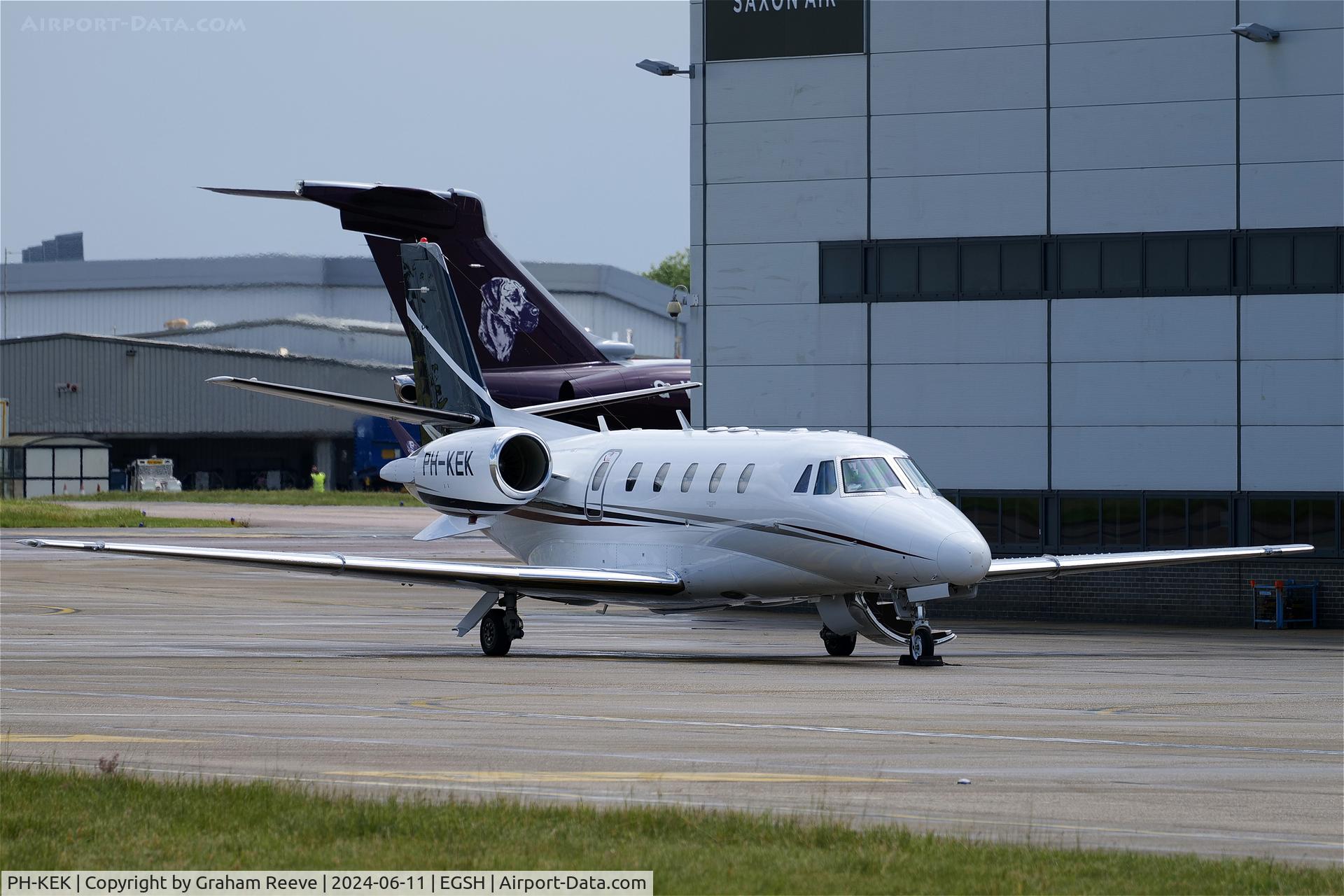 PH-KEK, 2007 Cessna 560XL Citation XLS C/N 560-5760, Parked at Norwich.