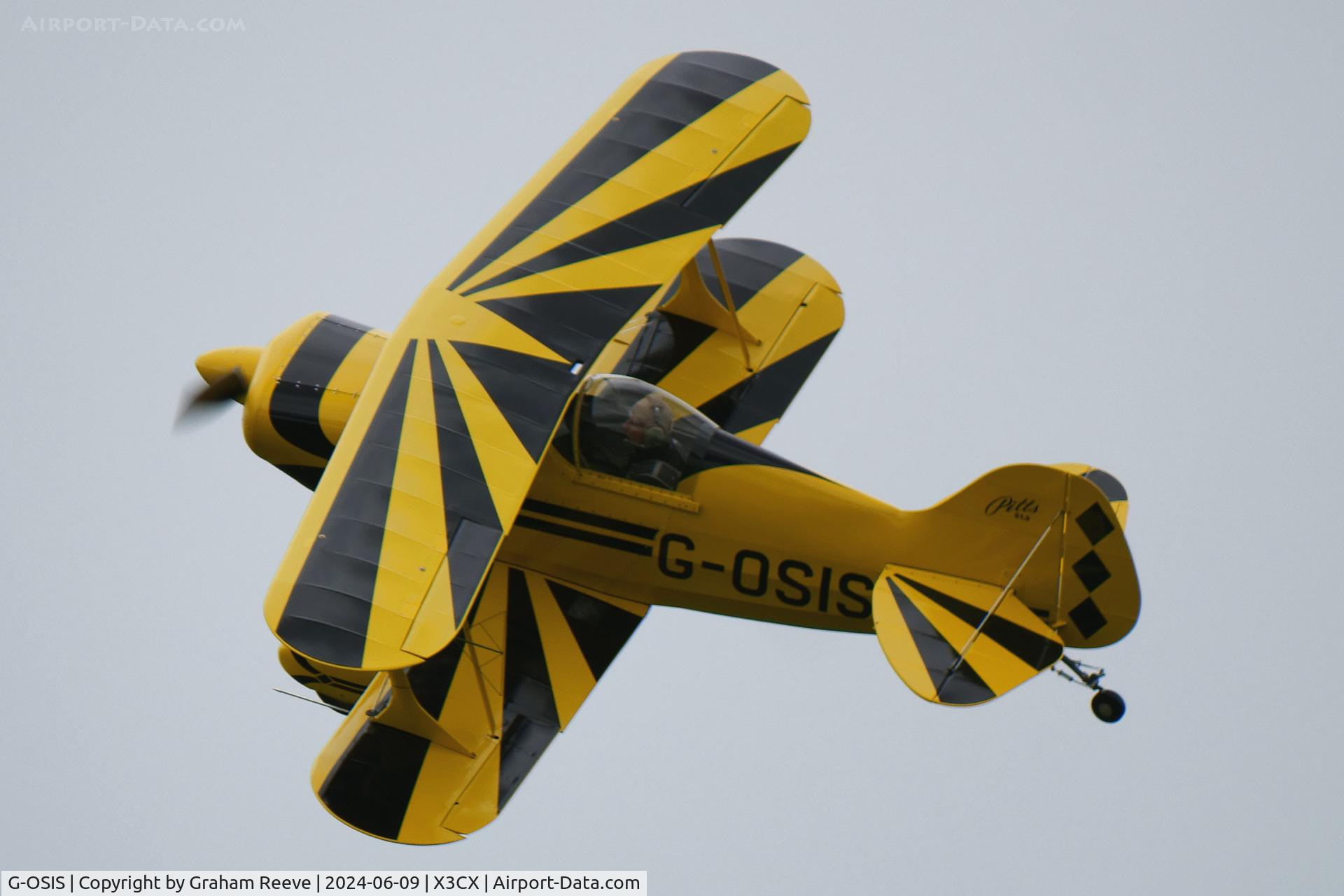 G-OSIS, 1994 Pitts S-1S Special C/N PFA 009-12043, Departing from Northrepps.