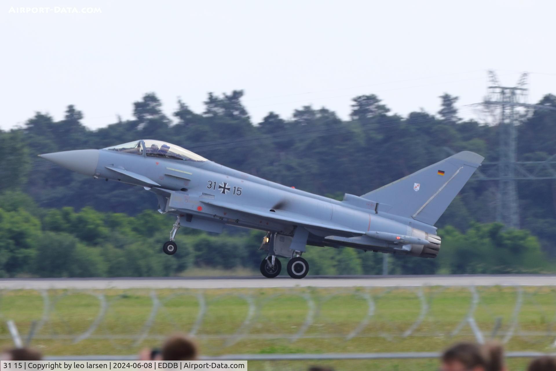 31 15, Eurofighter EF-2000 Typhoon S C/N AS008, Berlin ILA 8.6.2024