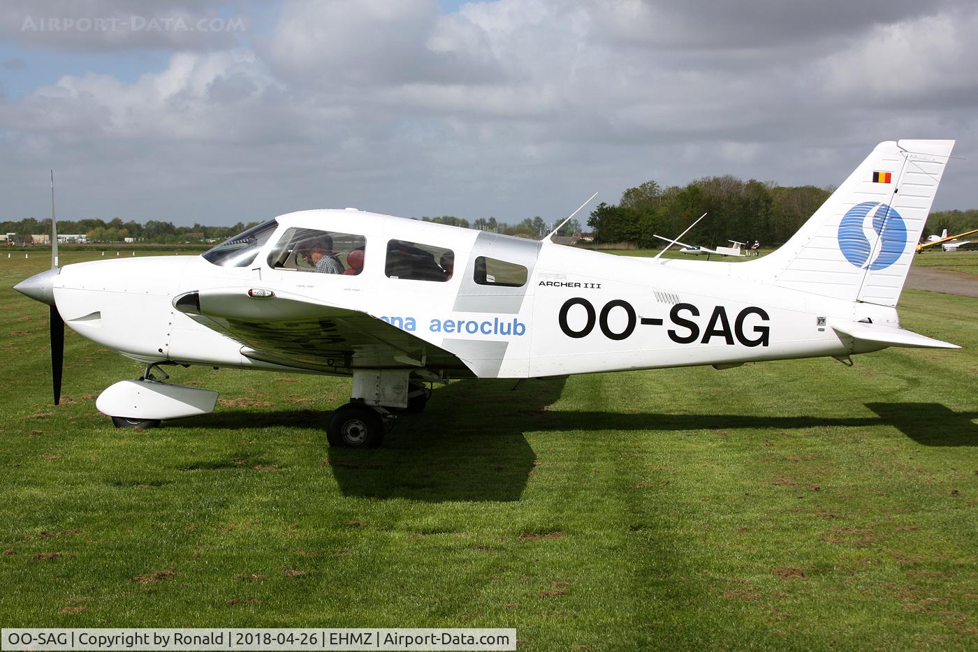 OO-SAG, Piper PA-28-181 Archer III C/N 2843093, at ehmz