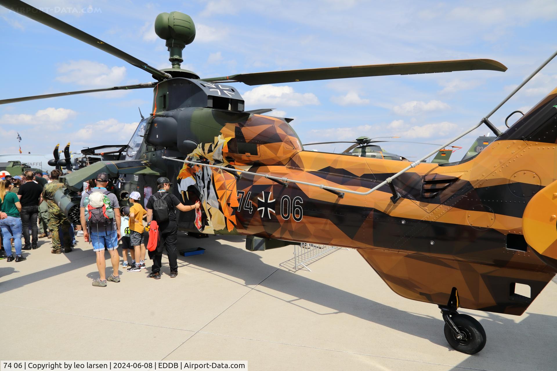 74 06, Eurocopter EC-665 Tiger UHT C/N 1006, Berlin ILA 8.6.2024