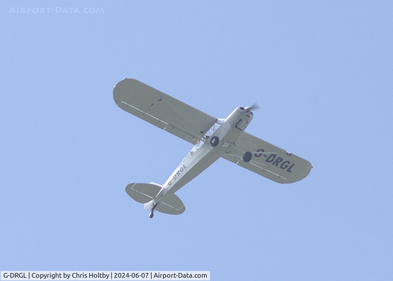 G-DRGL, 1954 Piper L-21B Super Cub (PA-18-135) C/N 18-3828, 1954 Piper Super Cub over Pagham Harbour, w Sussex