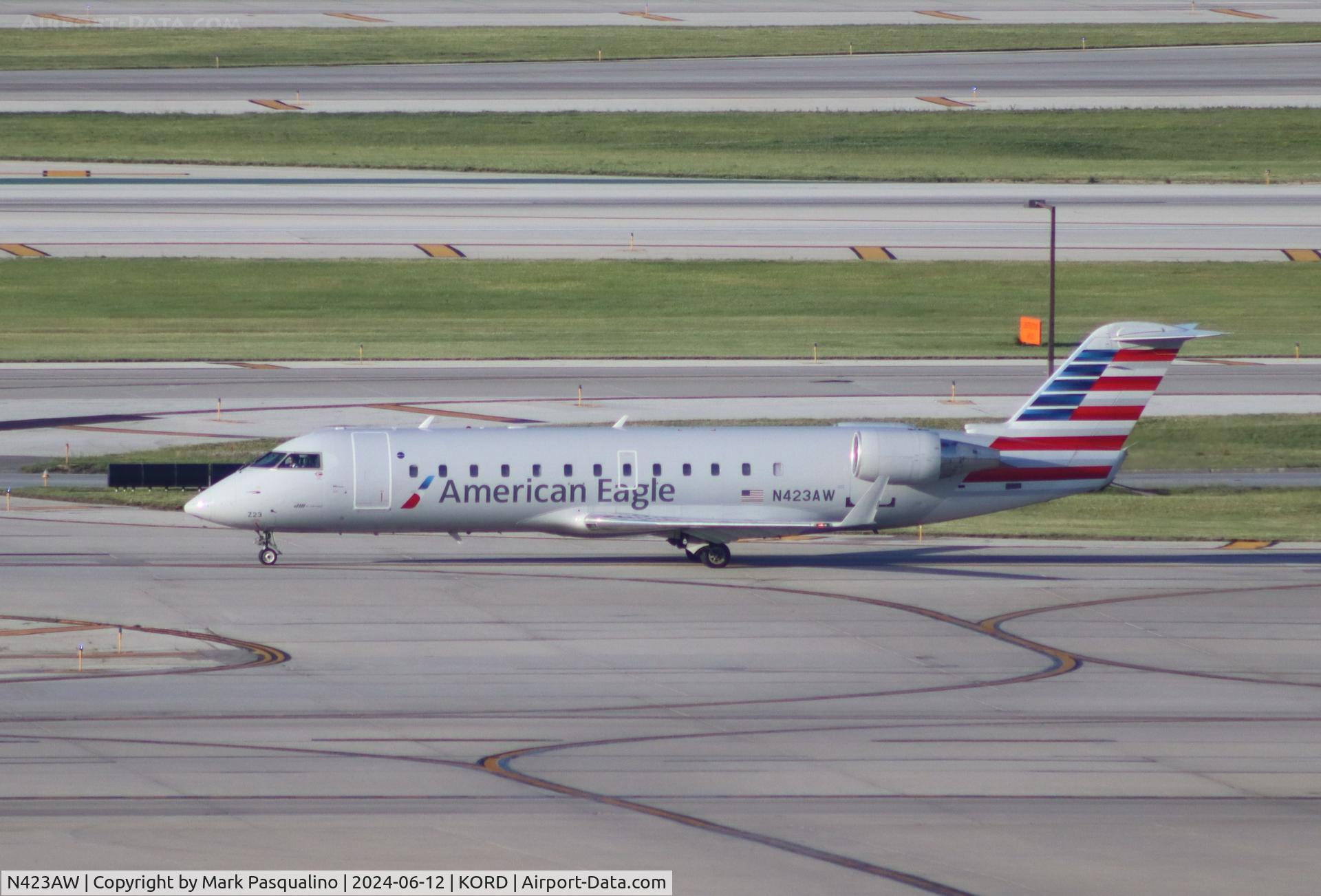 N423AW, 2002 Bombardier CRJ-200LR (CL-600-2B19) C/N 7636, CL-600-2B19