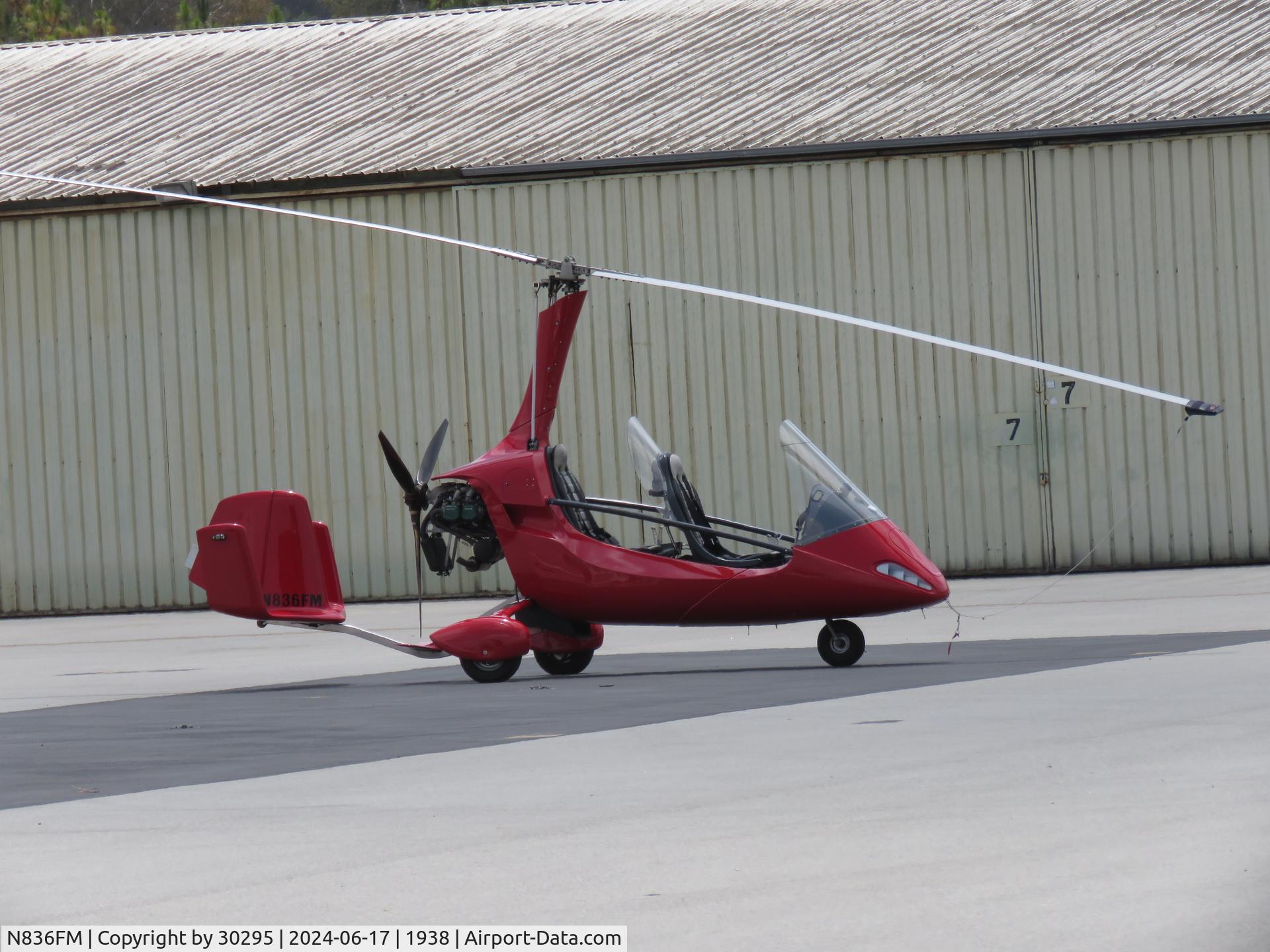 N836FM, 2018 Autogyro GmbH MTO Sport C/N M01478, Parked
