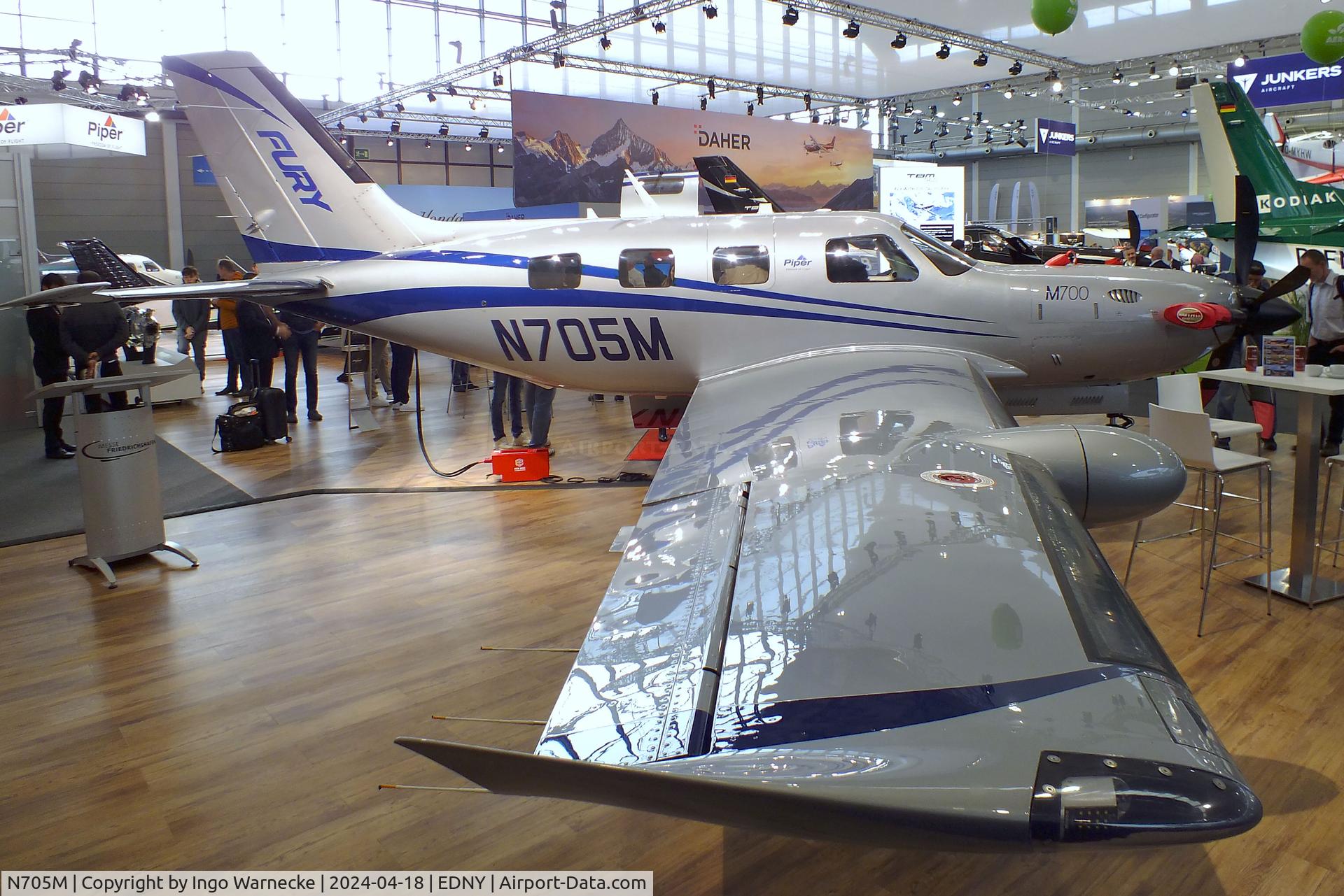 N705M, 2024 Piper PA-46-701TP M700 Fury C/N 46020005, Piper PA-46-701TP M700 Fury at the AERO 2024, Friedrichshafen