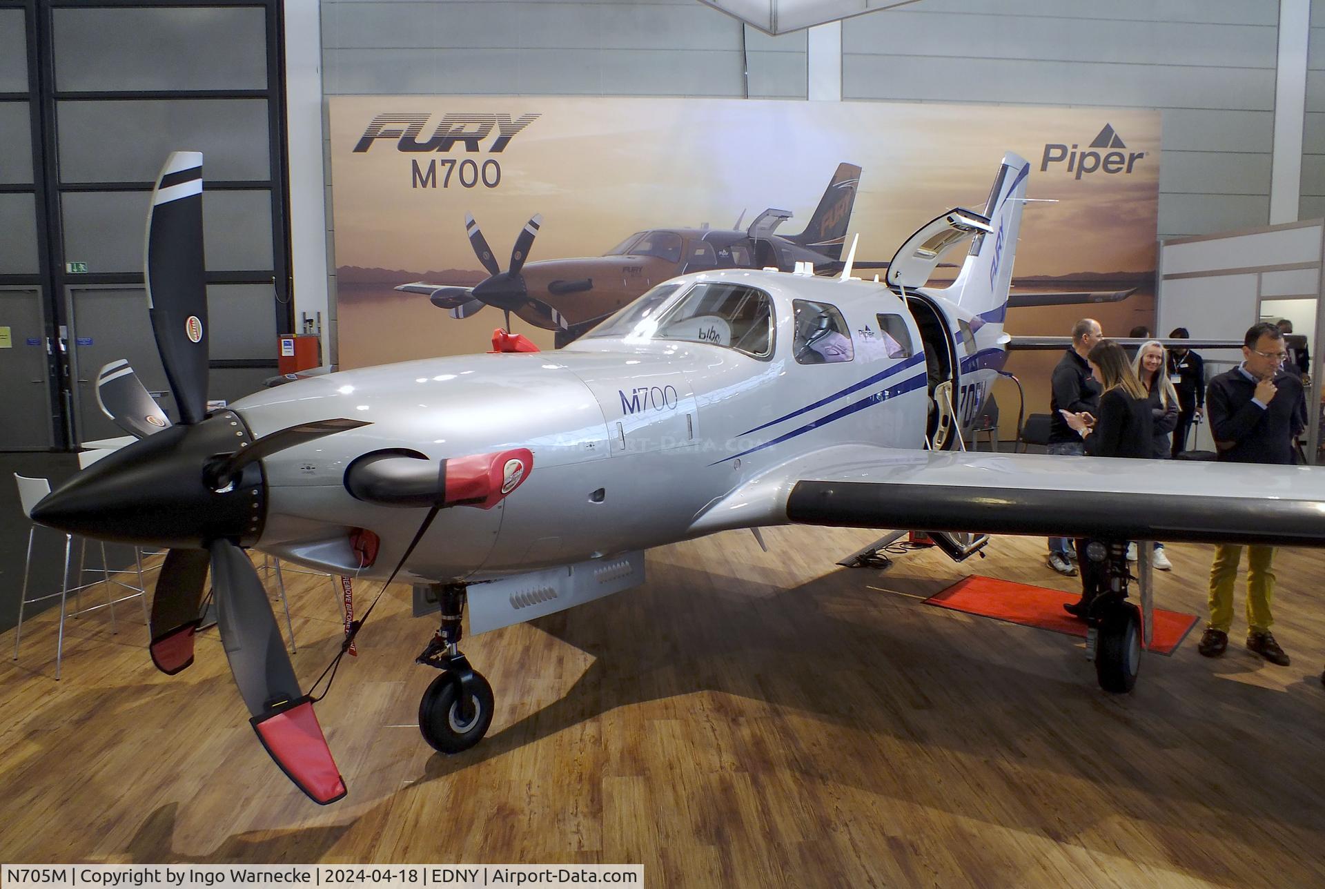 N705M, 2024 Piper PA-46-701TP M700 Fury C/N 46020005, Piper PA-46-701TP M700 Fury at the AERO 2024, Friedrichshafen